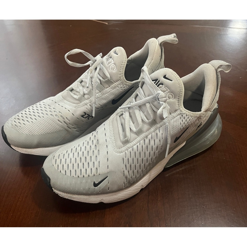 Nike Air Max 270 Womens 11 Pure Platinum Light Smoke Grey AH6789-018 Mens 9.5